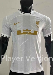 Player Version 2023-2024 Liverpool White Thailand Soccer Jersey AAA-SJ