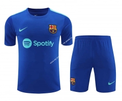 2023-2024 Barcelona Dark Blue Thailand Training Soccer Uniform-418