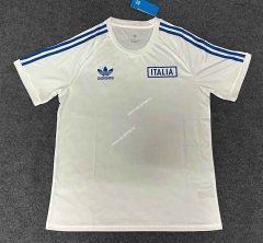 (S-4XL) Retro Version Italy White Thailand Soccer Jersey AAA-3066