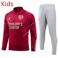 2023-2024 Arsenal Date Red Kids/Youth Soccer Tracksuit -GDP