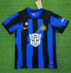 (S-4XL) 2023-2024 Inter Milan Black&Blue Thailand Soccer Jersey AAA-403