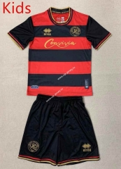 2023-2024 Queens Park Rangers F.C.Away Black&Red Kid/Youth Soccer Uniform-AY