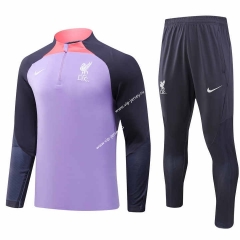 (S-3XL) 2023-2024 Liverpool Purple Thailand Soccer Tracksuit-GDP