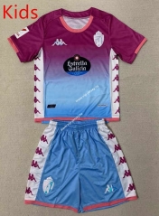 2023-2024 Real Valladolid 2nd Away Blue&Purple Kids/Youth Soccer Uniform-AY