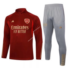 2023-2024 Arsenal Date Red Thailand Soccer Tracksuit Uniform-815