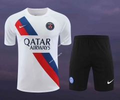 2023-2024 Paris SG White Thailand Training Soccer Uniform -418