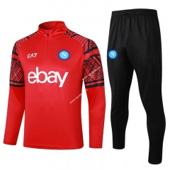 2023-2024 Napoli Red Thailand Soccer Tracksuit Uniform-815