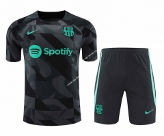 2023-2024 Barcelona Black&Grey Thailand Training Soccer Jersey Uniform-418