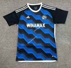 2023-2024 RC Strasbourg 2nd Away Blue&Black Thailand Soccer Jersey AAA-512