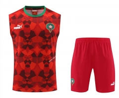 2023-2024 Monaco Red Thailand Soccer Vest Uniform-4627