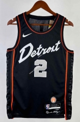 2024 Detroit Pistons City Version Black #2 NBA Jersey-311