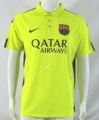 Retro Version 2014-2015 Barcelona 2nd Away Fluorescent Thailand Soccer Jersey AAA-503