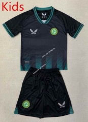 2023-2024 Ireland 3rd Away Black Kids/Youth Soccer Uniform-AY