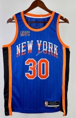 2024 City Version New York Knicks Blue #30 NBA Jersey-311