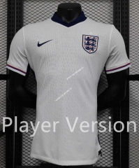 Player Version 2023-2024 England Home White Thailand Soccer Jersey AAA-888