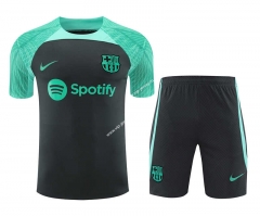2023-2024 Barcelona Black&Green Thailand Training Soccer Jersey Uniform-418