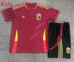 2023-2024 Belgium Date Red Kid/Youth Soccer Uniform-709