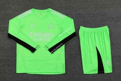 2023-2024 Real Madrid Goalkeeper Fluorescent Green LS Thailand Soccer Uniform-418