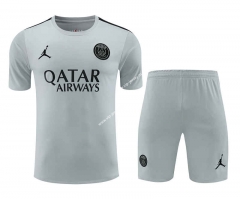 2023-2024 Paris SG Grey Thailand Training Soccer Jersey Uniform-418