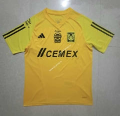(S-4XL) 2023-2024 Tigres UANL Yellow Thailand Training Soccer Jersey-9527