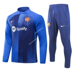 2023-2024 Barcelona Special Version Bright Blue Thailand Soccer Tracksuit -GDP