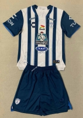 2023-2024 Pachuca Home White&Blue Soccer Uniform-AY