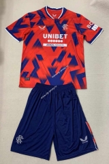 2023-2024 Rangers Fourth Away Red Soccer Uniform-AY