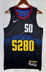 2024 City Version Denver Nuggets Black #50 NBA Jersey-311