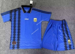 Retro Version 1986 Argentina Blue Soccer Uniform-718