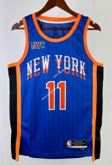 2024 City Version New York Knicks Blue #11 NBA Jersey-311