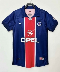 Retro Version 1998-1999 Paris SG Home Blue&Red Thailand Soccer Jersey AAA-811