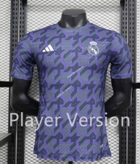 Player Version 2023-2024 Real Madrid Purple&Grey Training Soccer Jersey AAA-888