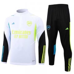 2023-2024 Arsenal White Thailand Soccer Tracksuit Uniform-815