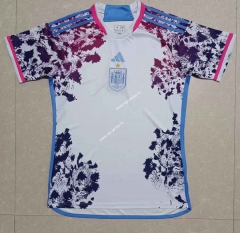 2023-2024 Spain Champion Version Blue Thailand Soccer Jersey AAA-709
