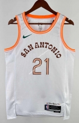 2024 San Antonio Spurs City Version White #21 NBA Jersey-311