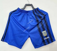 Retro Version 1994 Argentina Away Blue Thailand Soccer Shorts-811