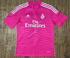 Retro Version 14-15 Real Madrid Away Pink Thailand Soccer Jersey AAA-SL