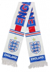 England White Soccer Scarf