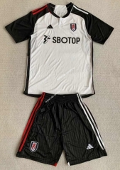 2023-2024 Fulham Home White&Black Soccer Uniform-AY