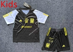 2024-2025 Tigres UANL Black Kids/Youth Soccer Uniform-6032