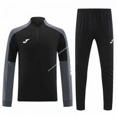 Black&Grey Thailand Soccer Tracksuit Uniform-4627