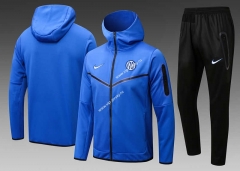2023-2024 Inter Milan Bright Blue Thailand Soccer Jacket Uniform With Hat-815