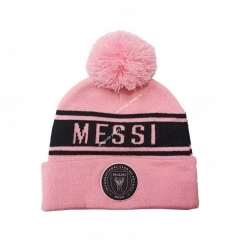 Inter Miami Pink Hat Soccer Knitted Cap