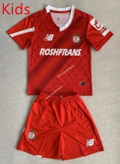 2023-2024 Deportivo Toluca Home Red Kids/Youth Soccer Uniform-AY