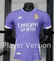 Player Version 2024-2025 Real Madrid Away Purple Thailand Soccer Jersey AAA-888