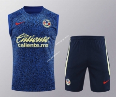 2024-2025 Club América Dark Blue Thailand Training Soccer Vest Uniform-418