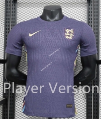 Player Version 2024-2025 England Away Blue Thailand Soccer Jersey AAA-888