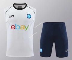 2024-2025 Napoli White Thailand Training Soccer Vest Uniform-418