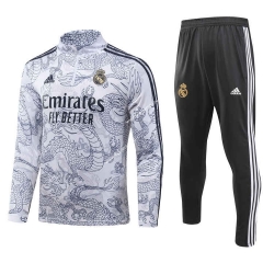 (S-3XL) 2023-2024 Real Madrid Special Version Cyan Thailand Soccer Tracksuit-GDP