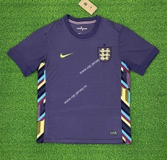 (S-4XL) 2024-2025 England Away Purple Thailand Soccer Jersey AAA-403
